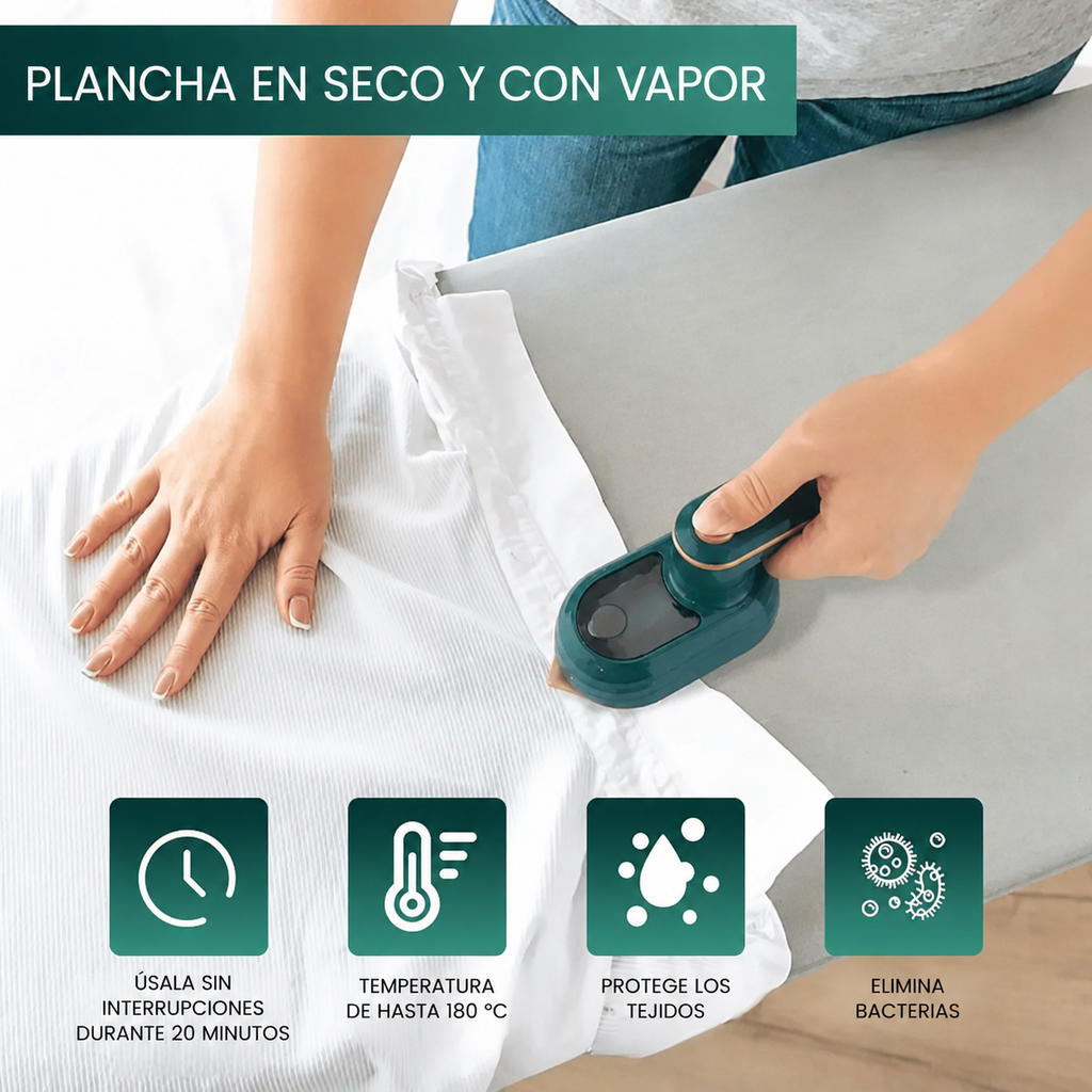 Mini plancha de vapor