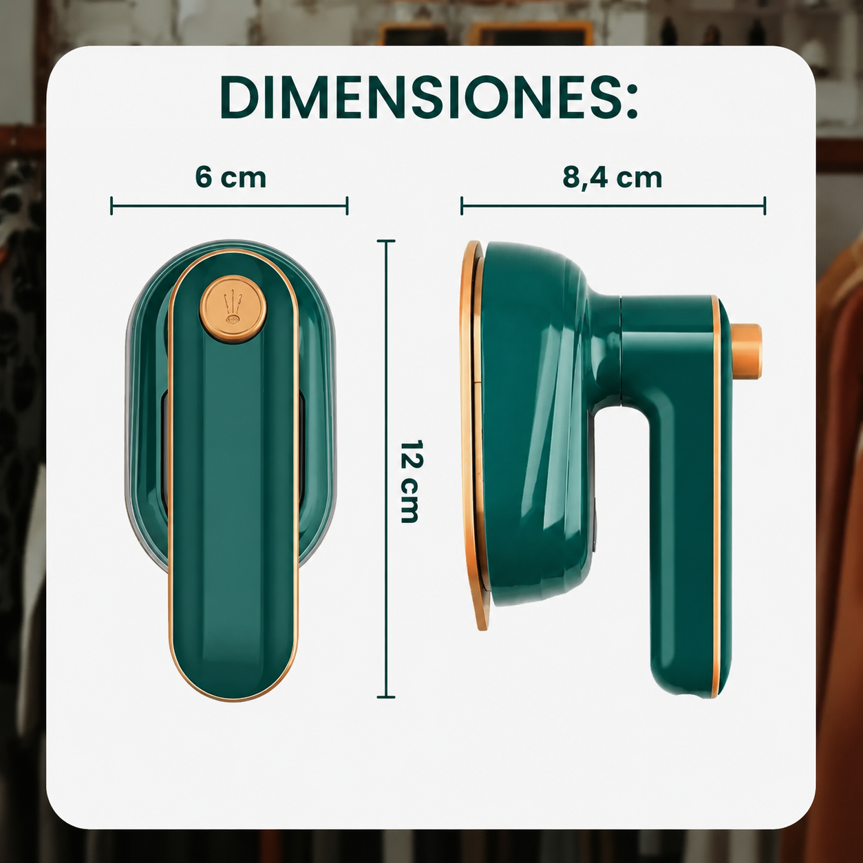 Mini plancha de vapor