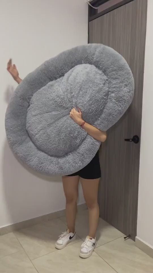 Cama Perro Grande Gris Claro 70 cm